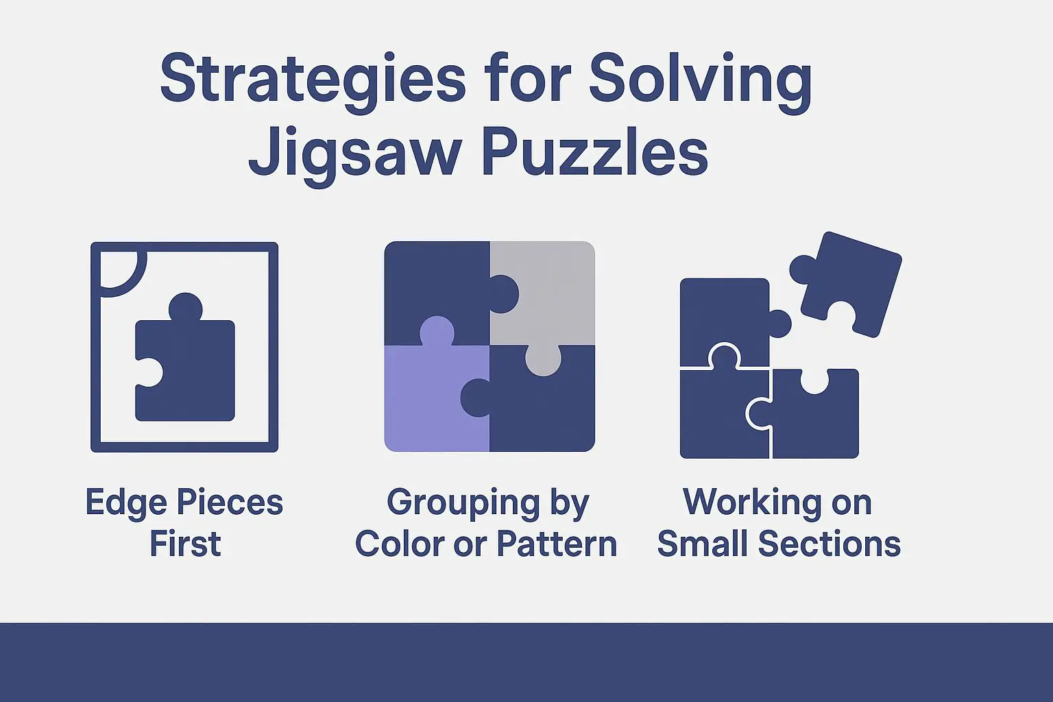 Strategies for Solving Jigsaw Puzzles